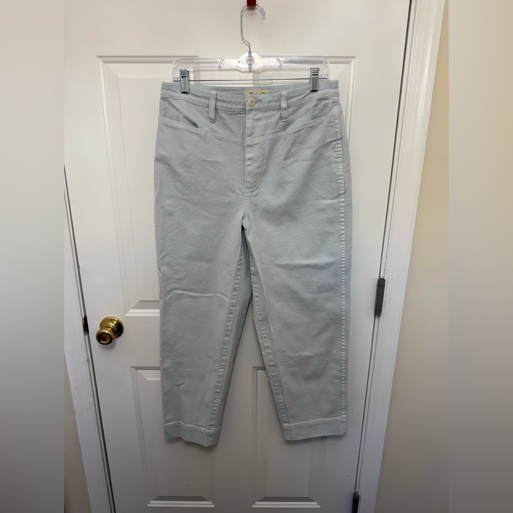 Women’s Madewell Tapered Barrel Leg Pants in Stellar Blue size 29 summer cropped